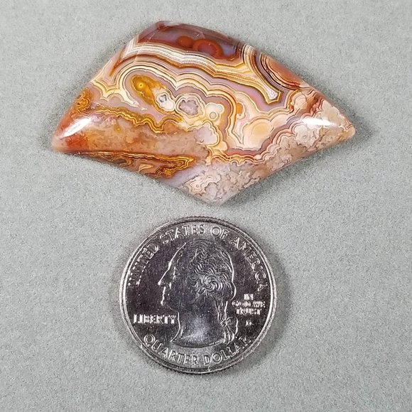Large Laguna Lace Agate Cab * 47.29 X 29.42 X 8.09mm * Old stock cab* LLA09D2 - Picture 3 of 12